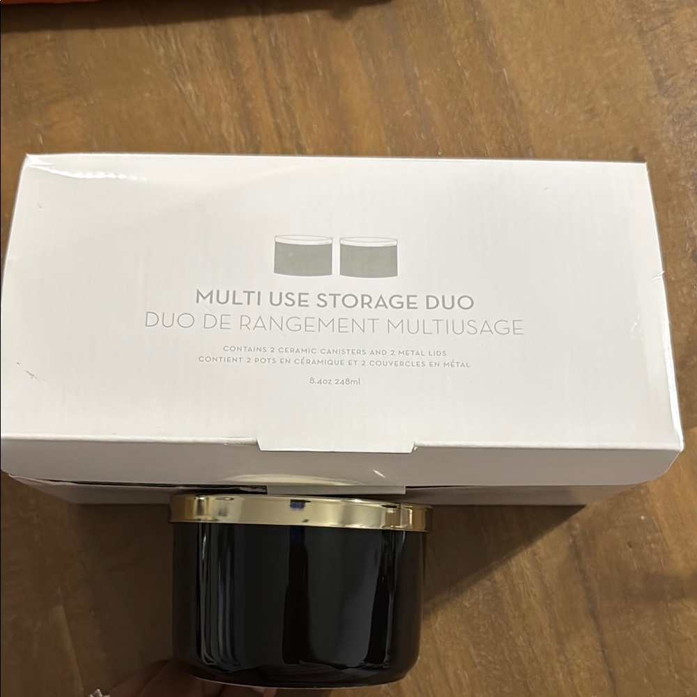 Z Gallerie Black and Gold Storage Solution